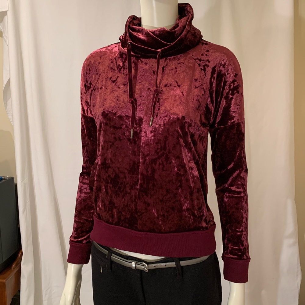 Betsey Johnson Velour Faux Hoodie